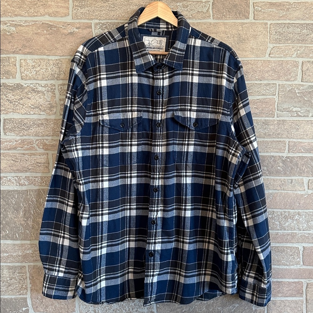 American Eagle Plaid Flannel Shirt